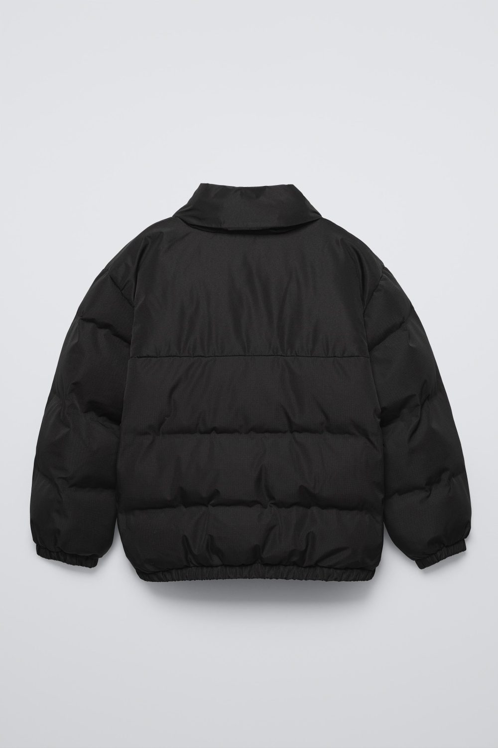 High Quality Customized Logo Men's Winter Down Jacket Formal Style with Stand Collar and Black Zipper Puffer Street Wear - Image 2