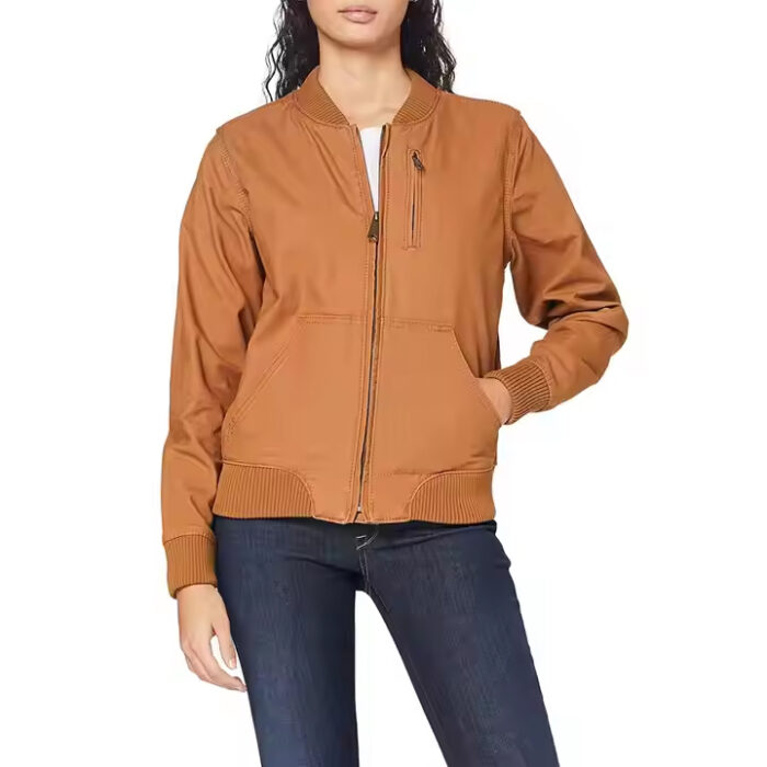 Women's XL New Design Printed Embroidery Lightweight Satin Bomber Jacket Breathable Durable Winter Fashion Wear Good Quality