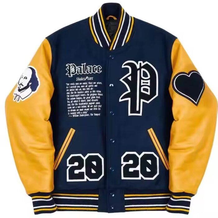 OEM Custom Men High Quality Wool Body Leather Sleeves Embroidery Patch Letterman Varsity Jacket
