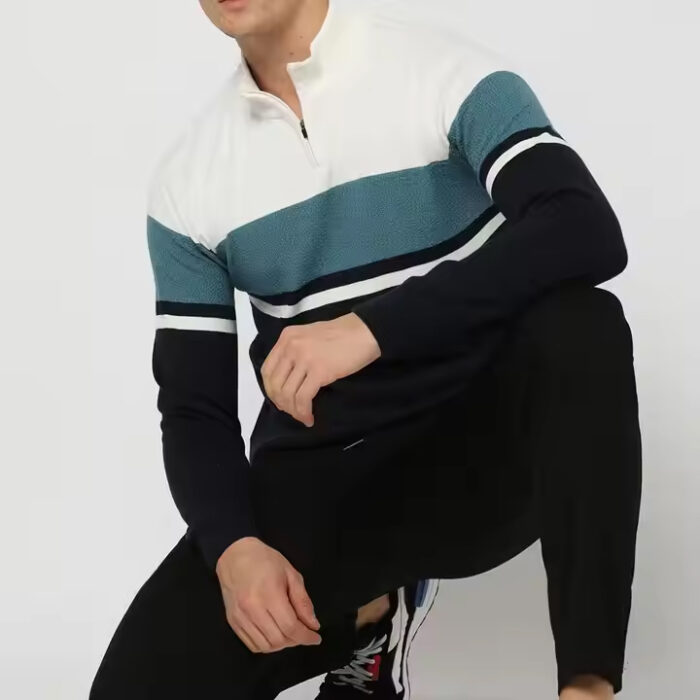 D:\T-Shirts\camouflage, hoodies Half Zip High Neck Quarter Zip Sportswear Tech Fleece Sweatshirt Casual Winter Polyester Drop Shoulder Half